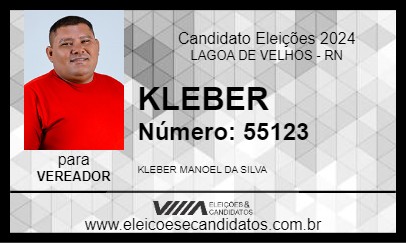 Candidato KLEBER 2024 - LAGOA DE VELHOS - Eleições