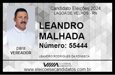 Candidato LEANDRO MALHADA 2024 - LAGOA DE VELHOS - Eleições