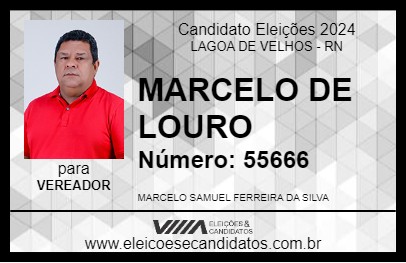 Candidato MARCELO DE LOURO 2024 - LAGOA DE VELHOS - Eleições