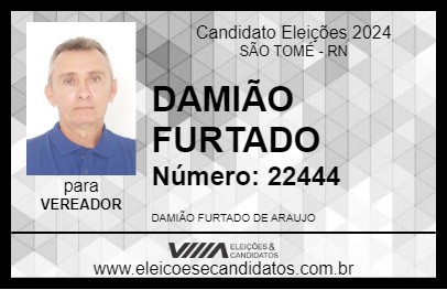 Candidato DAMIÃO FURTADO 2024 - SÃO TOMÉ - Eleições