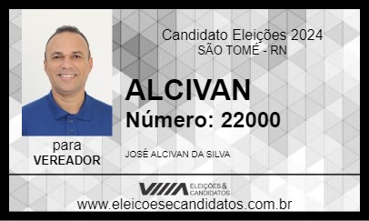 Candidato ALCIVAN 2024 - SÃO TOMÉ - Eleições