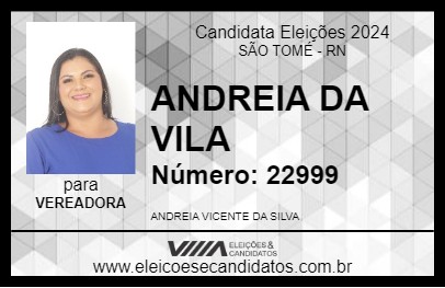 Candidato ANDREIA DA VILA 2024 - SÃO TOMÉ - Eleições