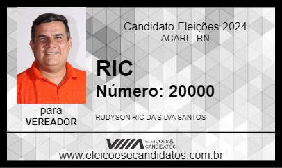 Candidato RIC 2024 - ACARI - Eleições