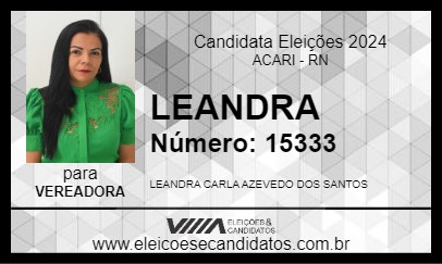 Candidato LEANDRA 2024 - ACARI - Eleições