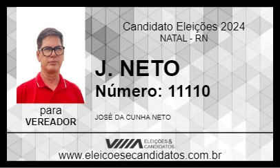 Candidato J. NETO 2024 - NATAL - Eleições