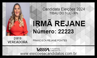 Candidato IRMÃ REJANE 2024 - TIBAU DO SUL - Eleições