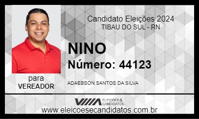 Candidato NINO 2024 - TIBAU DO SUL - Eleições