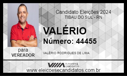 Candidato VALÉRIO 2024 - TIBAU DO SUL - Eleições