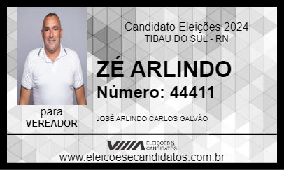 Candidato ZÉ ARLINDO 2024 - TIBAU DO SUL - Eleições