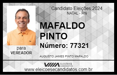 Candidato MAFALDO PINTO 2024 - NATAL - Eleições