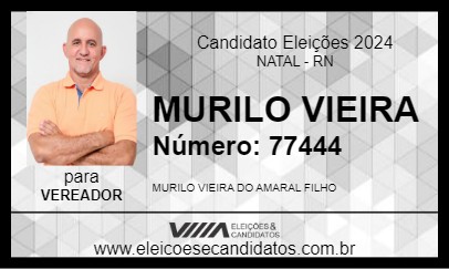 Candidato MURILO VIEIRA 2024 - NATAL - Eleições