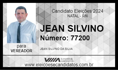 Candidato JEAN SILVINO 2024 - NATAL - Eleições