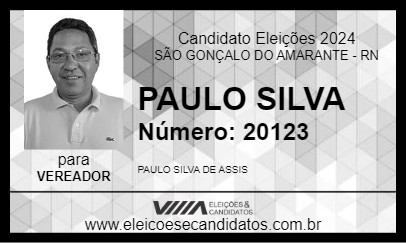 Candidato PAULO SILVA 2024 - SÃO GONÇALO DO AMARANTE - Eleições