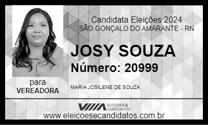 Candidato JOSY SOUZA 2024 - SÃO GONÇALO DO AMARANTE - Eleições