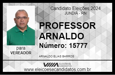 Candidato PROFESSOR ARNALDO 2024 - JUNDIÁ - Eleições