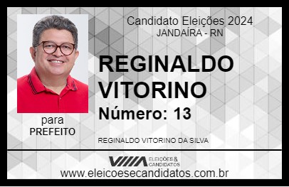 Candidato REGINALDO VITORINO 2024 - JANDAÍRA - Eleições