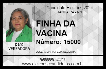 Candidato FINHA DA VACINA 2024 - JANDAÍRA - Eleições