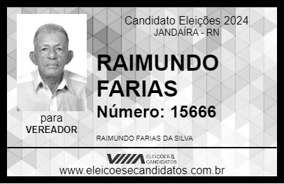 Candidato RAIMUNDO FARIAS 2024 - JANDAÍRA - Eleições