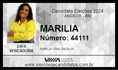 Candidato MARILIA 2024 - ANGICOS - Eleições