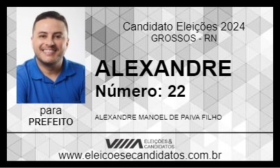 Candidato ALEXANDRE 2024 - GROSSOS - Eleições