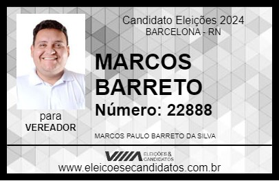 Candidato MARCOS BARRETO 2024 - BARCELONA - Eleições