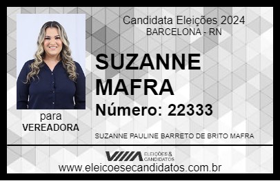 Candidato SUZANNE MAFRA 2024 - BARCELONA - Eleições