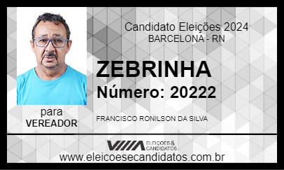 Candidato ZEBRINHA 2024 - BARCELONA - Eleições