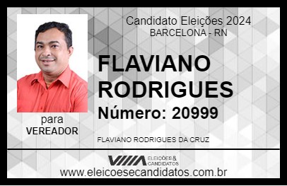 Candidato FLAVIANO RODRIGUES 2024 - BARCELONA - Eleições