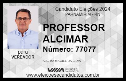 Candidato PROFESSOR ALCIMAR 2024 - PARNAMIRIM - Eleições