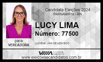 Candidato LUCY LIMA 2024 - PARNAMIRIM - Eleições