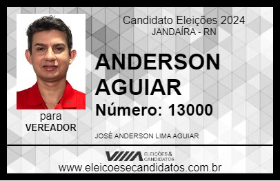 Candidato ANDERSON AGUIAR 2024 - JANDAÍRA - Eleições