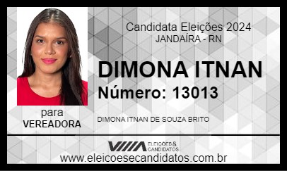 Candidato DIMONA ITNAN 2024 - JANDAÍRA - Eleições