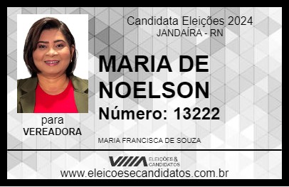 Candidato MARIA DE NOELSON 2024 - JANDAÍRA - Eleições