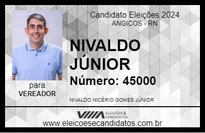 Candidato NIVALDO JÚNIOR 2024 - ANGICOS - Eleições