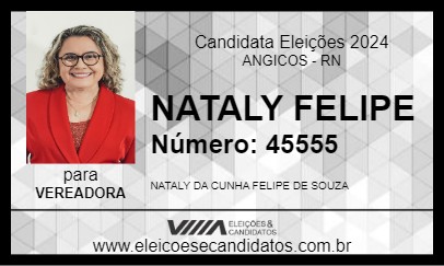 Candidato NATALY FELIPE 2024 - ANGICOS - Eleições