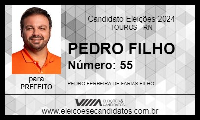 Candidato PEDRO FILHO 2024 - TOUROS - Eleições