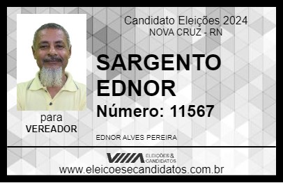 Candidato SARGENTO EDNOR 2024 - NOVA CRUZ - Eleições