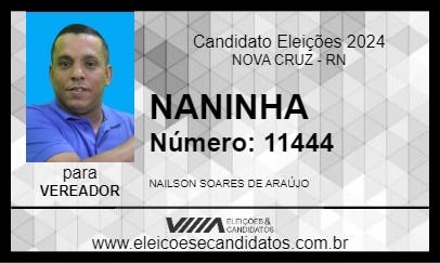 Candidato NANINHA 2024 - NOVA CRUZ - Eleições