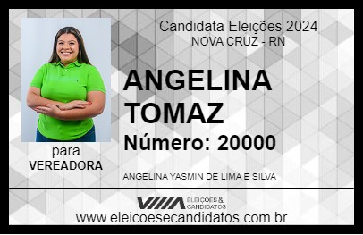 Candidato ANGELINA TOMAZ 2024 - NOVA CRUZ - Eleições