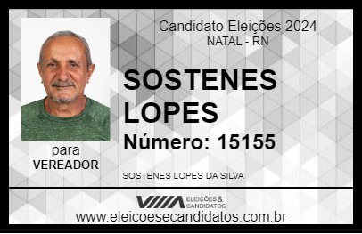 Candidato SOSTENES LOPES 2024 - NATAL - Eleições