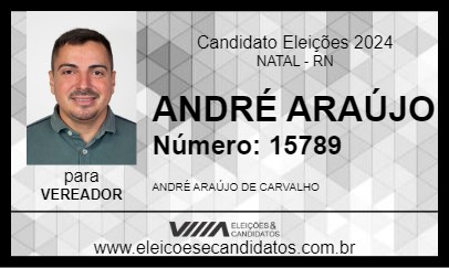 Candidato ANDRÉ ARAÚJO 2024 - NATAL - Eleições