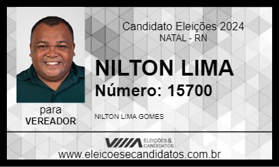 Candidato NILTON LIMA 2024 - NATAL - Eleições