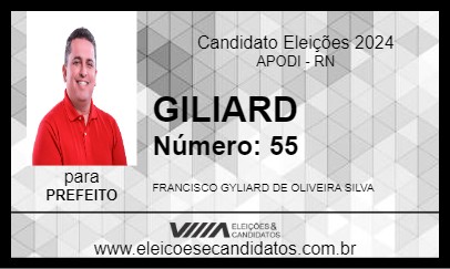 Candidato GILIARD 2024 - APODI - Eleições