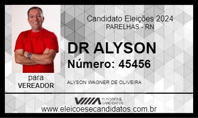 Candidato DR ALYSON 2024 - PARELHAS - Eleições