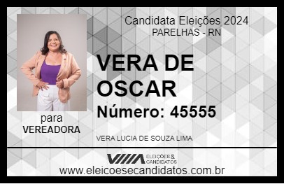 Candidato VERA DE OSCAR 2024 - PARELHAS - Eleições