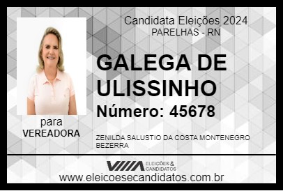 Candidato GALEGA DE ULISSINHO 2024 - PARELHAS - Eleições