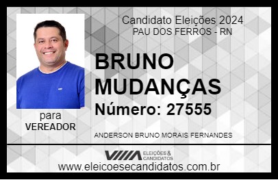 Candidato BRUNO MUDANÇAS 2024 - PAU DOS FERROS - Eleições