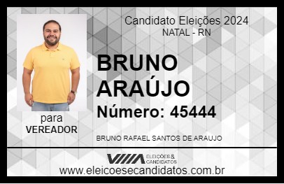 Candidato BRUNO ARAÚJO 2024 - NATAL - Eleições