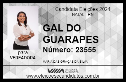 Candidato GAL DO GUARAPES 2024 - NATAL - Eleições