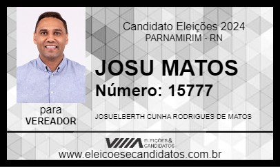 Candidato JOSU MATOS 2024 - PARNAMIRIM - Eleições